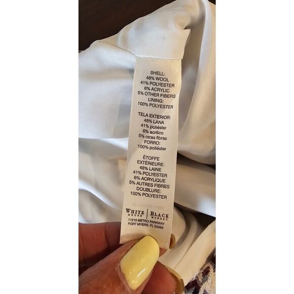 NWOT WHBM Houndstooth Mini Skirt Size 8 - Picture 3 of 4